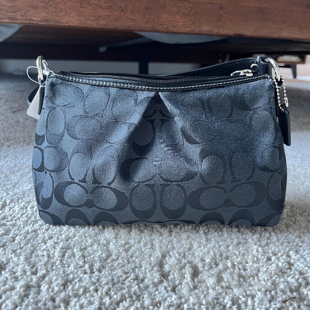 COACH Pleated Signature Top Handle Bag (NWT)
